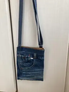 デニムショルダーバッグ インディゴブルー