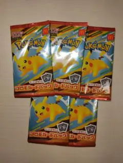 新品未開封　ポケモンカード　MEGA プロモカード 5パック　マクドナルド