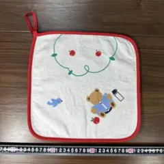 ループ付タオル クマと鳥038