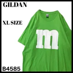 古着 M&M's エムアンドエムズ センターロゴ Tシャツ 企業系 緑 XL