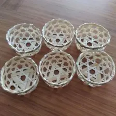 ミニ竹かご　６個