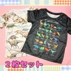 セール‼️新品★恐竜アルファベット Tシャツ ～2枚セット ～