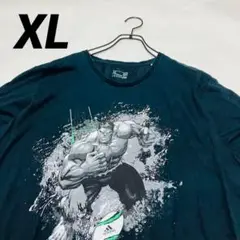 adidas × MARVEL ハルク Tシャツ ブラック XL ラグビー
