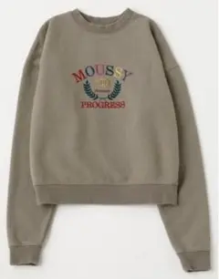 MOUSSY WREATH EMBROIDERY プルオーバー トレーナー