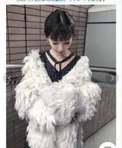 SNIDEL ハンドループフリンジカーディガン