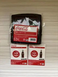 コカコーラ　1番くじ　ポーチ　ステッカー　缶バッジ