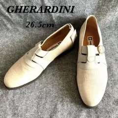 新品⭐︎GHERARDINIシングルモンク付きベージュスリッポン［26.5］