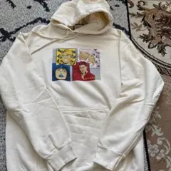 Loveclub ポップアート フード付きパーカー S クリーム