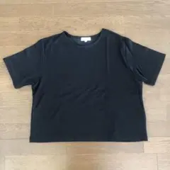 黒 半袖 Tシャツ 17R 綿60% ポリエステル 40% 丈短め　日本製