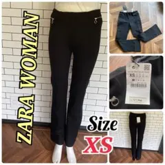 定価7990円新品！ZARA woman XSストレッチストレートパンツブラック