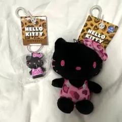 HELLO KITTY ヒョウ柄ぬいぐるみ2点セット