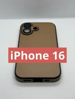 iPhone16 ケース レザー　ブラウン レンズ保護　新品　未使用　245