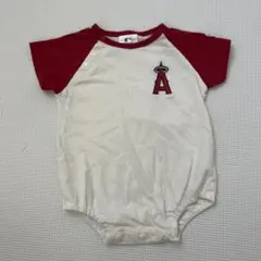 MLB ANGELS ロンパース 70サイズ ホワイト/レッド