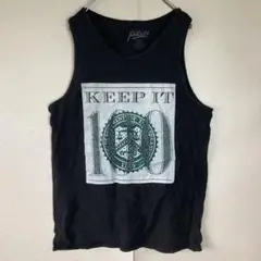 USA輸入　プリントデザイン　タンクトップ　ノースリーブTシャツ