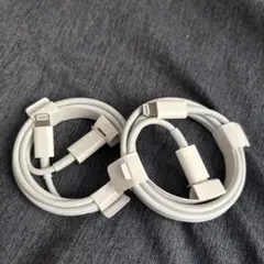 純正　2本　Lightning to USB Type-Cケーブル Apple