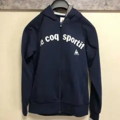 ルコックスポルティフ フルジップ パーカー レディースM ネイビー