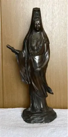 唐金 銅製観音立像 仏教美術