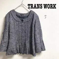TRANS WORKトランスワーク　フォーマルジャケット　スクエアネック　上品