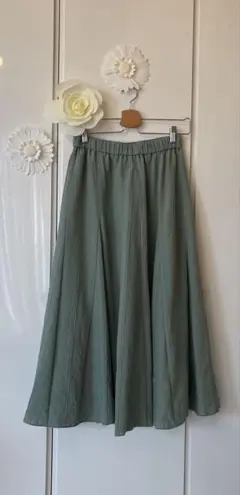 【最終価格】GEORGES RECH PARIS ロングスカート　グリーン　38