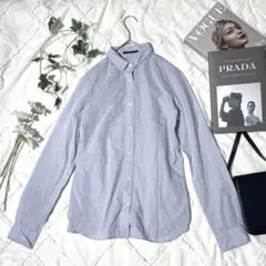 【マカフィー】L 定番デニムシャツ シンプル長袖 綿100% ユニセックス
