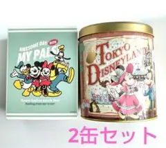 【美品】ディズニー 缶のみ　2個セット 2缶　空き缶 小物入れ