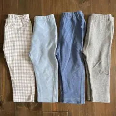 ユニクロ10分丈レギンス80センチ 4枚セット