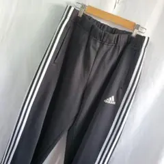 adidas アディダス ワンポイント トラックパンツ ラインパンツ 黒白
