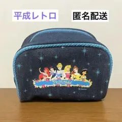平成レトロ レア ディズニー プリンセス ポーチ デニム素材
