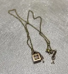 ゴールド系 チェーンネックレス 鍵付き