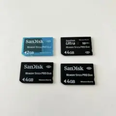 SanDisk MEMORYSTICKPRODUO 4GB 2GB セット