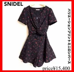 SNIDEL スナイデル ✨バリエーションプリントミニロンパース　Sサイズ