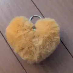 ハート型フェイクファーおもちゃ