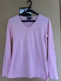Ralph Lauren ピンク 長袖Tシャツ Sサイズ