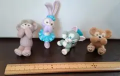 ダッフィーたちのかくれんぼ ミニチュアフィギュア コップのふちこ 4体セット