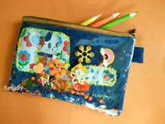 レトロかわいい シャカシャカペンケース