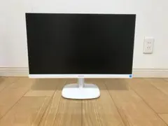 美品　フィリップス　ホワイト液晶モニター　２４インチ