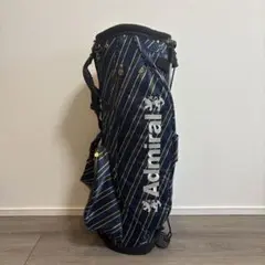 【中古】アドミラル キャディバッグ ネイビー系 ストライプデザイン