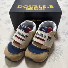 ミキハウスとミズノのコラボDOUBLE.B ベビーシューズ １５センチ