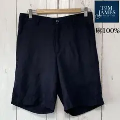 美品　メキシコ製　Tom James ショートパンツ　麻　リネン　32サイズ