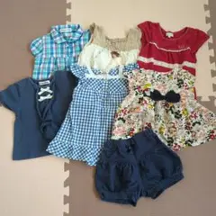 80・90女の子ブラウス等7点 おまけ付き