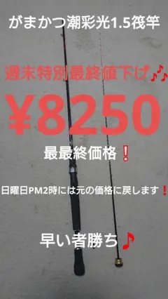 がまかつ潮彩光1.5筏竿