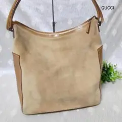 GUCCI グッチ ハンドバッグ トートバッグ スエードレザー ワンショルダー