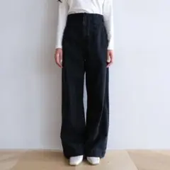 searoomlynn ハイウエストLOOSEデニムトラウザー　24 新作】シールームリン ハイウエストLOOSEデニムトラウザー