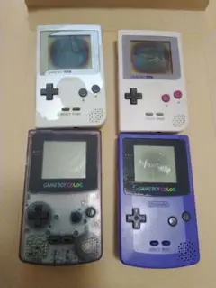 ゲームボーイ・ゲームボーイカラー本体4台セット