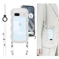 Google Pixel 7a スマホケース ショルダー 首掛け 肩掛け クリア