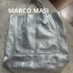 MARCO MASI シルバー　トートバッグ　ストラップの紐なし