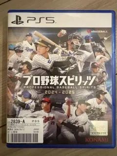【美品】プロ野球スピリッツ 2024-2025 PS5