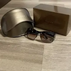 GUCCI ブラック サングラス ブラウンレンズ　美品