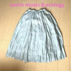 タイムセール◾️earth music＆ecologyミントプリーツスカート匿名送