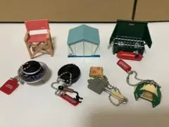 Coleman キャンプ用品のミニチュア7個